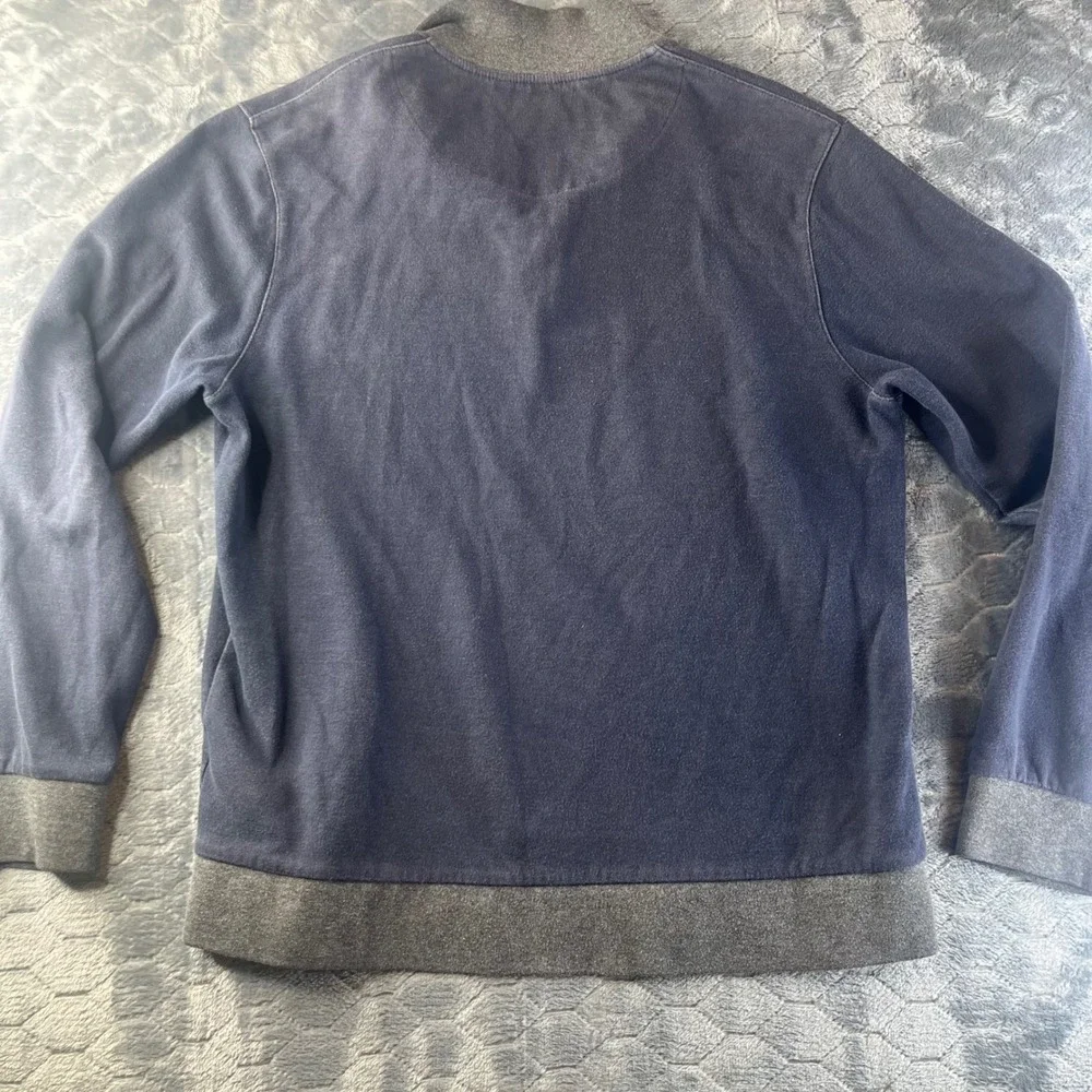 Disney Parks Quarter Zip Pullover Mens M Navy Blue Disneyland 60th Anniversary